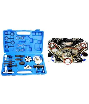 Strumento Bloccaggio Pompa Cilindro Catena Distribuzione Motore Diesel Common Rail         