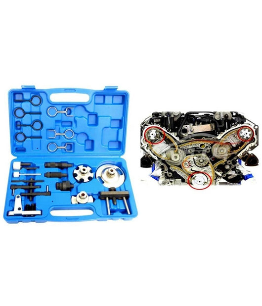 Strumento Bloccaggio Pompa Cilindro Catena Distribuzione Motore Diesel Common Rail         