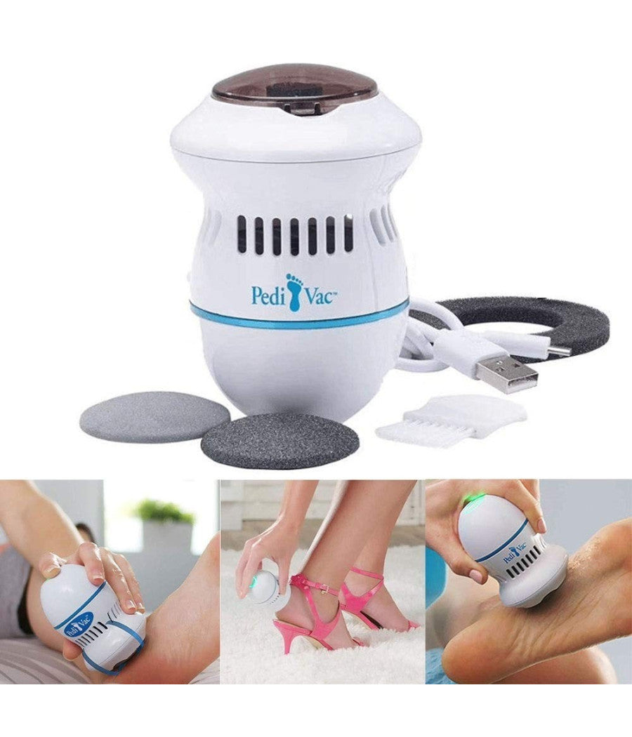 Strumento Pedicure Elettrico Lima Duroni Aspirapolvere Calli Piedi Esfoliante         