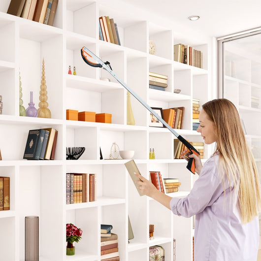 Strumento afferra oggetti 88 cm pinza raccoglitore di rifiuti 2 pz, Strumento afferra oggetti bastone leggero alluminio Argento-Utensili