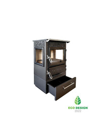 Stufa a legna a libera installazione - 305 3D-BOX