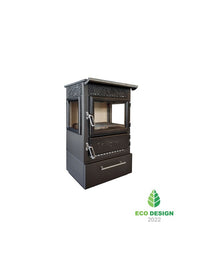 Stufa a legna a libera installazione - 305 3D-BOX