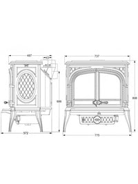 Stufa a legna a libera installazione - HELIOS S8 ECO