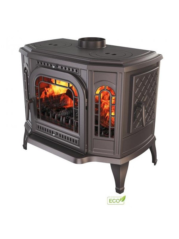 Stufa a legna a libera installazione Cook Top Apertura destra - P7 (10,5 KW) ECO