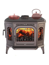 Stufa a legna a libera installazione Cook Top Apertura sinistra - P7 (10,5 KW) ECO