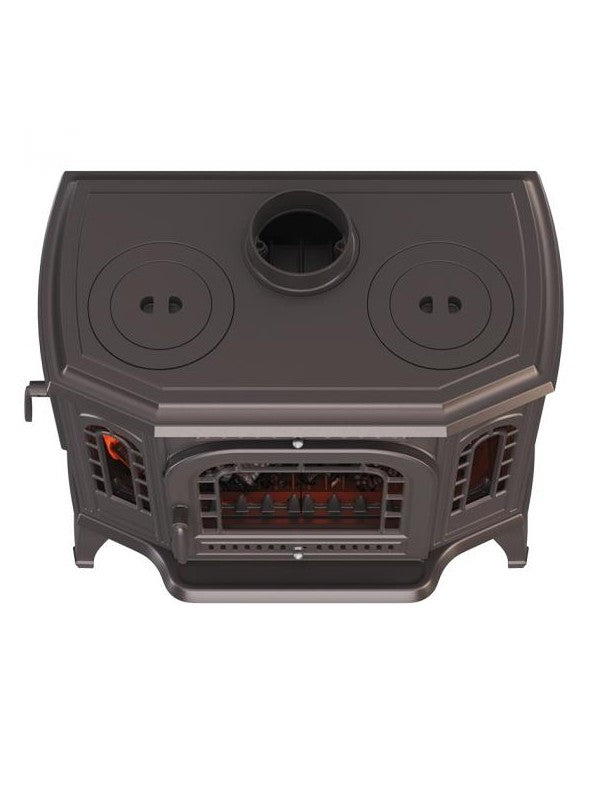 Stufa a legna a libera installazione Cook Top Apertura sinistra - P7 (10,5 KW) ECO