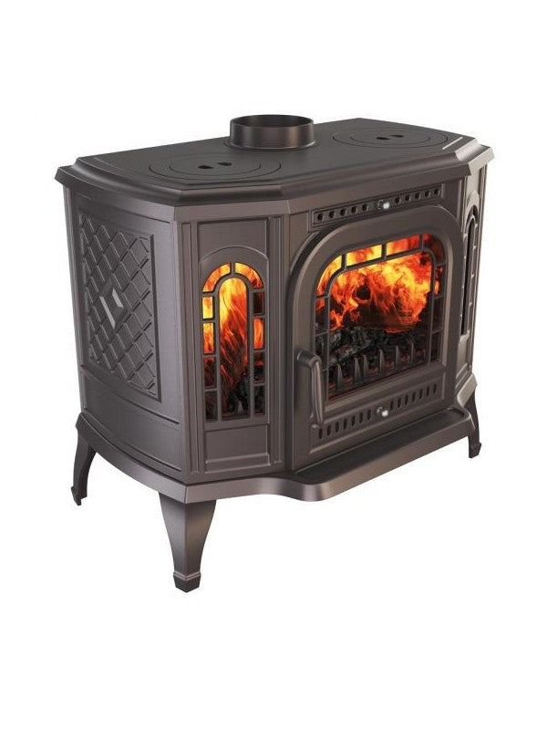 Stufa a legna a libera installazione Cook Top Apertura destra - P7 (10,5 KW) ECO