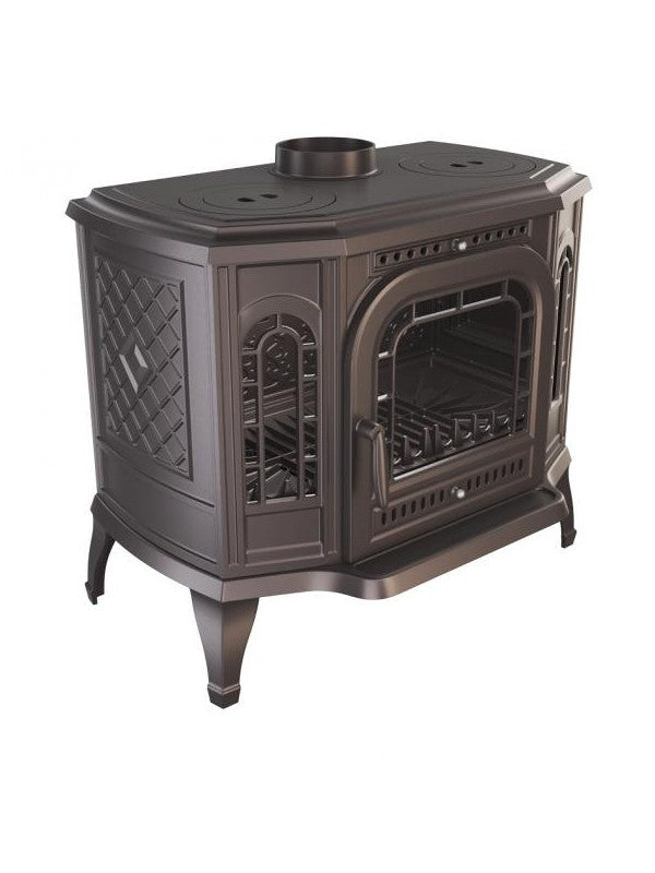 Stufa a legna a libera installazione Cook Top Apertura destra - P7 (10,5 KW) ECO