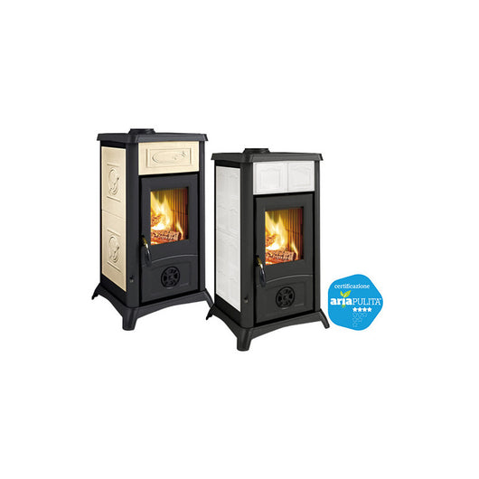 Stufa a legna Gemma Liberty Bianca – 6,0 kW – La Nordica – Eleganza classica per ambienti rustici