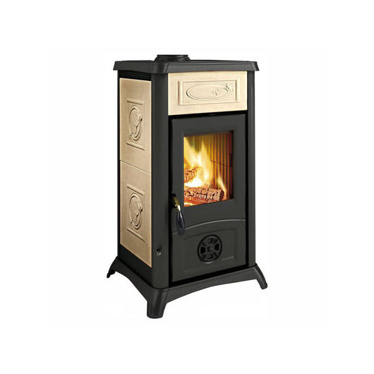 Stufa a Legna Gemma Liberty Color Panna Nordica Mod. 7111659