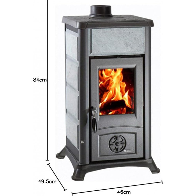 Stufa a Legna Gemma Pietra Grigia Nordica Mod. 7111652