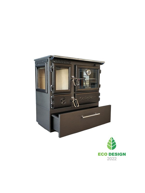 Stufa a legna indipendente con forno - 214  3D Box