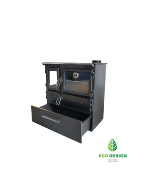 Stufa a legna indipendente con forno - 214  3D Box