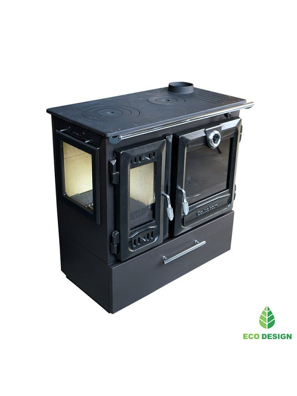 Stufa a legna indipendente con forno - 216  3D Box