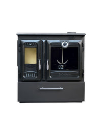 Stufa a legna indipendente con forno - 216  3D Box