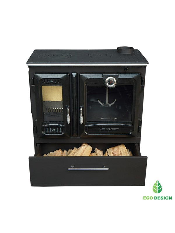 Stufa a legna indipendente con forno - 216  3D Box