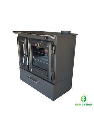 Stufa a legna indipendente con forno - 216  3D Box