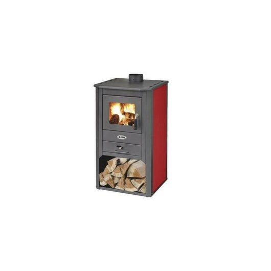 Stufa a Legna K-Line Kursal De Luxe Rosso 7,6 Kw