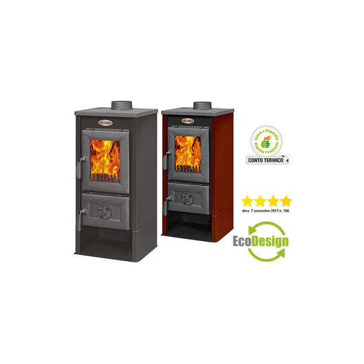 Stufa a legna Karusel Maxi Bordeaux – 6,93 kW – K-Line – Riscaldamento efficiente per ambienti fino a 207 m³