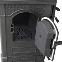 Stufa a Legna Nordica Ghisa Isetta 7.7 Kw Nera Mod. 7119002