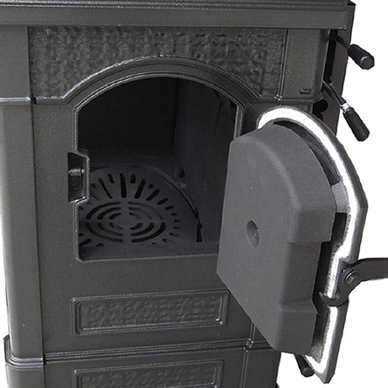Stufa a Legna Nordica Ghisa Isetta 7.7 Kw Nera Mod. 7119002