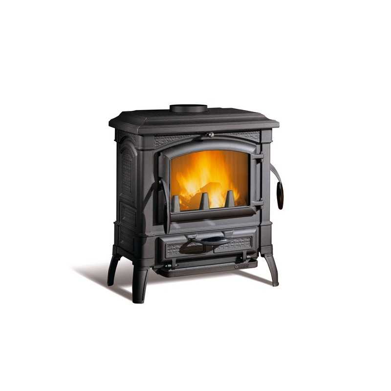 Stufa a Legna Nordica Ghisa Isetta 7.7 Kw Nera Mod. 7119002