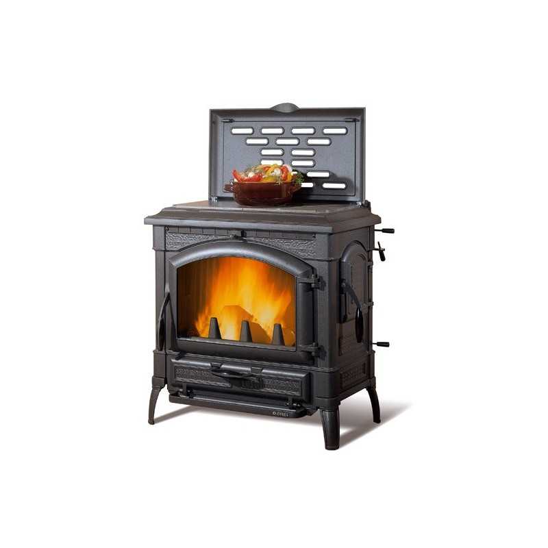 Stufa a Legna Nordica Ghisa Isotta Cerchi 11.9 Kw Nera Mod. 7119111