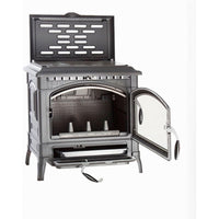 Stufa a Legna Nordica Ghisa Isotta Cerchi 11.9 Kw Nera Mod. 7119111