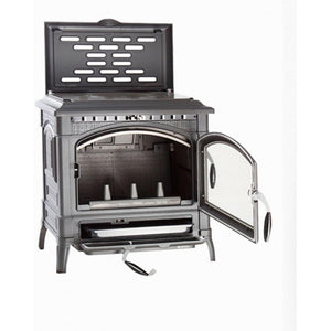 Stufa a Legna Nordica Ghisa Isotta Cerchi 11.9 Kw Nera Mod. 7119111