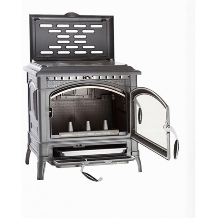 Stufa a Legna Nordica Ghisa Isotta Cerchi 11.9 Kw Nera Mod. 7119111