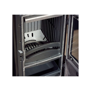 Stufa a Legna Nordica Super Junior Panoramica 5 Kw Verde Mod. 7111072