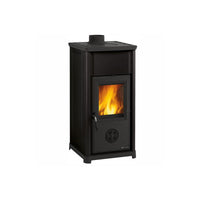 Stufa a legna – Tea finitura Nera 42×42 h83 cm ~7,0 kW – La Nordica