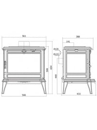 Stufa a legna a libera installazione - PROMETEUS S11 ECO