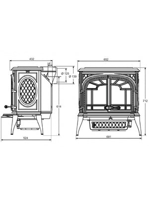 Stufa a legna a libera installazione - ZEUS S9 ECO