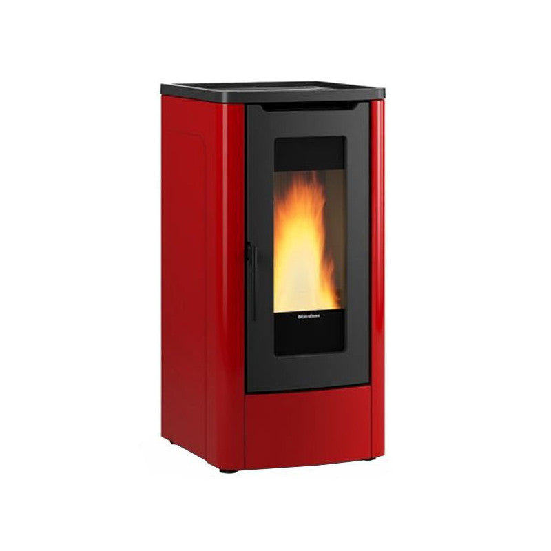 Stufa a pellet canalizzabile – Dahiana 5.0 Plus finitura Bordeaux 52×60 h108 cm 3,0‑10,0 kW serbatoio 30 kg – Extraflame