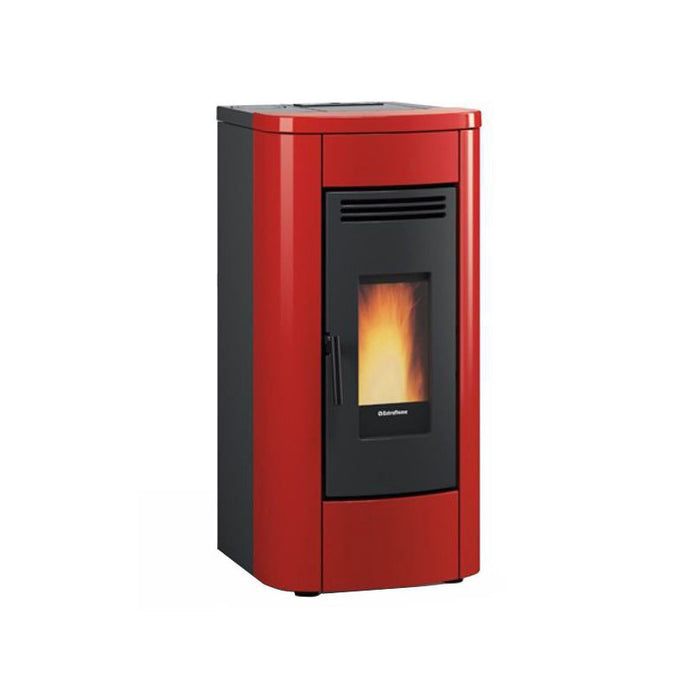Stufa a pellet – Klaudia 5.0 finitura Bordeaux 50×57 h101 cm 3,2‑8,0 kW serbatoio 15 kg – Extraflame