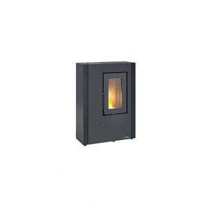 Stufa a pellet – Luisella Maxy 5.0 finitura Grafite 64×29 h89 cm 2,5‑7,0 kW serbatoio 10 kg – Extraflame