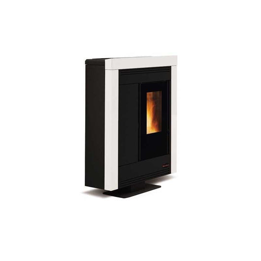 Stufa a Pellet Nordica Extraflame Souvenir Steel 10,2 Kw Bianca Mod. 1275752