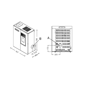 Stufa a Pellet Punto Fuoco Camilla 5,6Kw Avorio