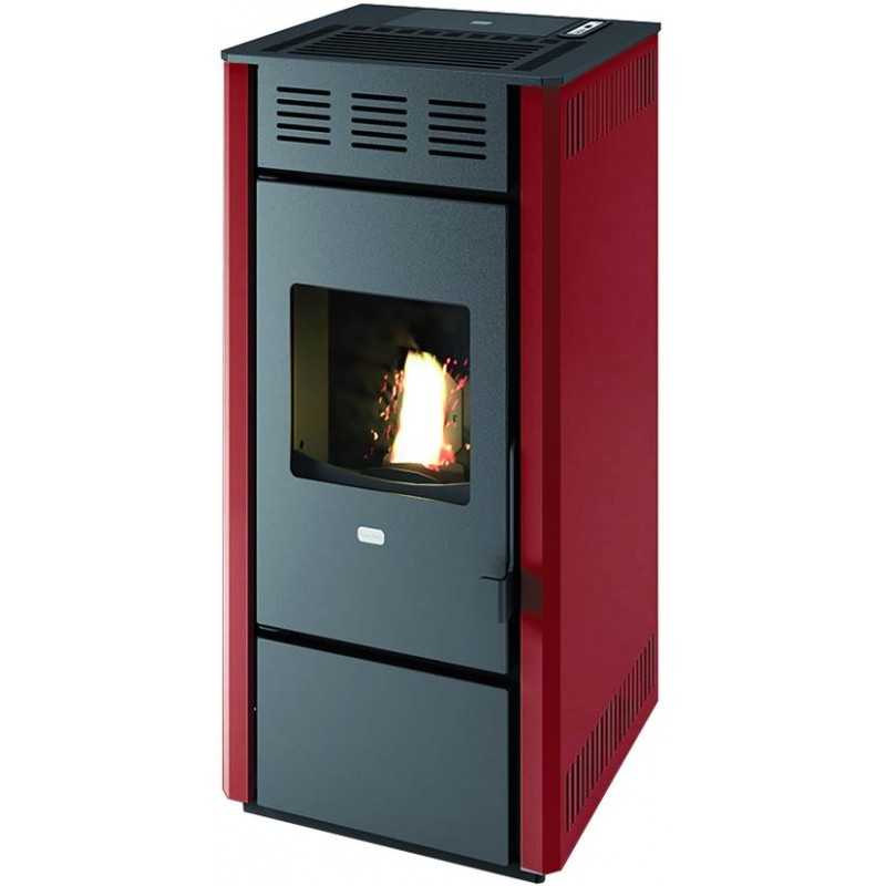 Stufa a Pellet Punto Fuoco Martina 14 12Kw Rosso