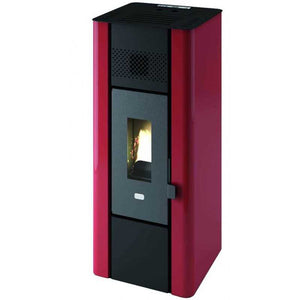 Stufa a Pellet Punto Fuoco Minni 6,3Kw Rosso