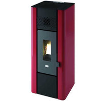 Stufa a Pellet Punto Fuoco Minni 6,3Kw Rosso