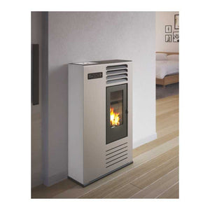 Stufa a Pellet Punto Fuoco Susy Slim 7,5Kw Rosso
