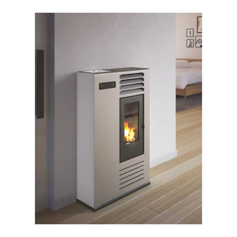 Stufa a Pellet Punto Fuoco Susy Slim 7,5Kw Rosso