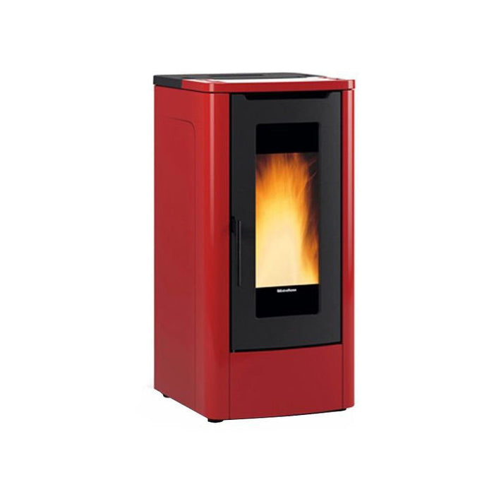 Stufa a pellet – Teorema finitura Bordeaux 52×65 × h108 cm 3,0‑12,0 kW serbatoio 30 kg – Extraflame