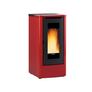 Stufa a pellet – Teorema finitura Bordeaux 52×65 × h108 cm 3,0‑12,0 kW serbatoio 30 kg – Extraflame