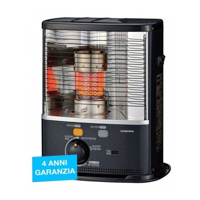 Stufa a petrolio stoppino RX3085 3 kW – sistema antiribaltamento, pompa manuale inclusa – ideale per 40 m2 – Tecno Air System