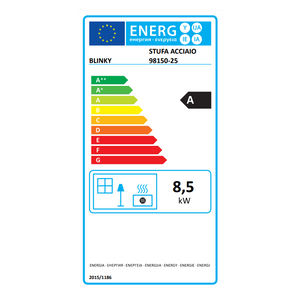Stufa Acciaio Sofia Porta Vetro Fianchi Avorio