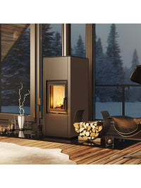 Stufa camino a legna - Vatra L Nera 40x50 ECO