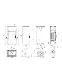Stufa camino a legna - Vatra XL 50x50 ECO